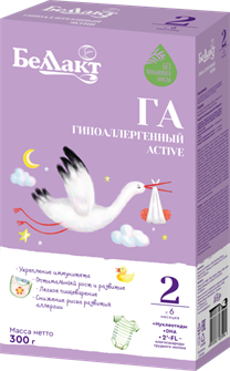 Беллакт Гипоаллергенный  Active 2 (с 6 месяцев) 300 гр. 3599