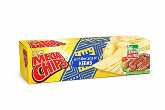 Мегачипсы картофельные со вкусом чевапчичей (вид кебаба)  50 гр. 1022